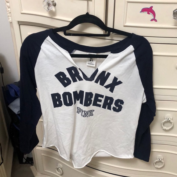 PINK Victoria's Secret Tops - Yankees PINK long sleeve top Large